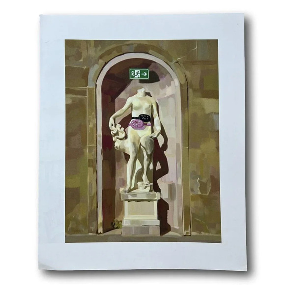 Gucci Other - Authentic Lithograph Gallery Wall Art Gucci Roman Greek Statue Belt Bag